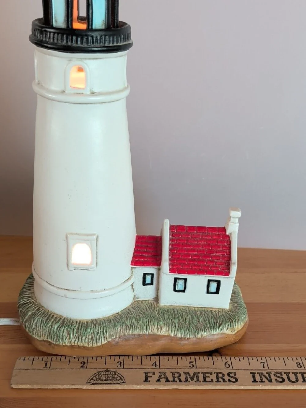 1994 VTG. Lefton Geo Z, Lighthouse Lamp, Heceta Head  Decorative Accent.🌟🌟🌟